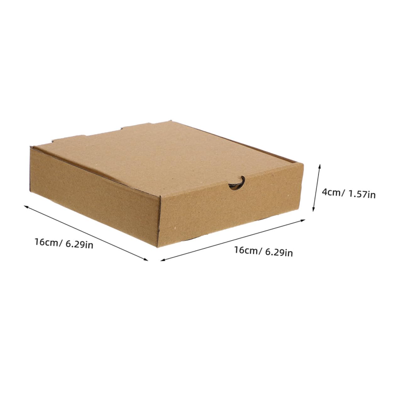 Alipis 20 Cajas de Pizza Kraft Planas, Contenedores de Cartón para Llevar Diseño Sencillo y Protección Duradera para Uso en Comida para Llevar