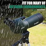 Svbony SV28 20-60x60mm Spotting Scope with Tripod, Carrying Bag, Phone Adapter, HD Bak-4 Prism FMC Optics, Waterproof Angled Spotter Scope, for Target Shooting, Birdwatching, Wildlife - Image 7