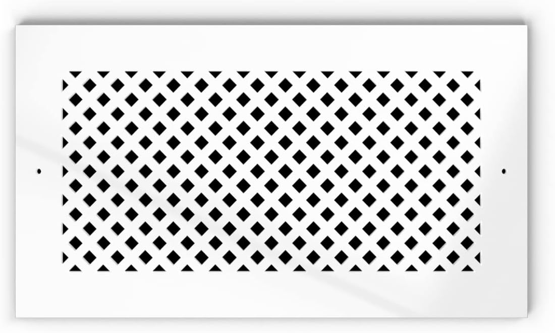 SABA Home Decor Air Vent Cover Grille Acrylic Plexiglass White Finish