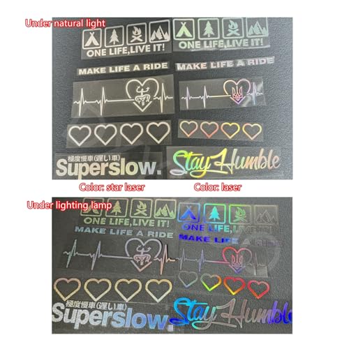 Image of Car Stickers Auto Front Windshield Window Decal Bumpers for Japanese JDM SH Speedhunters Decal Tape 1000x120mm (Laser)
