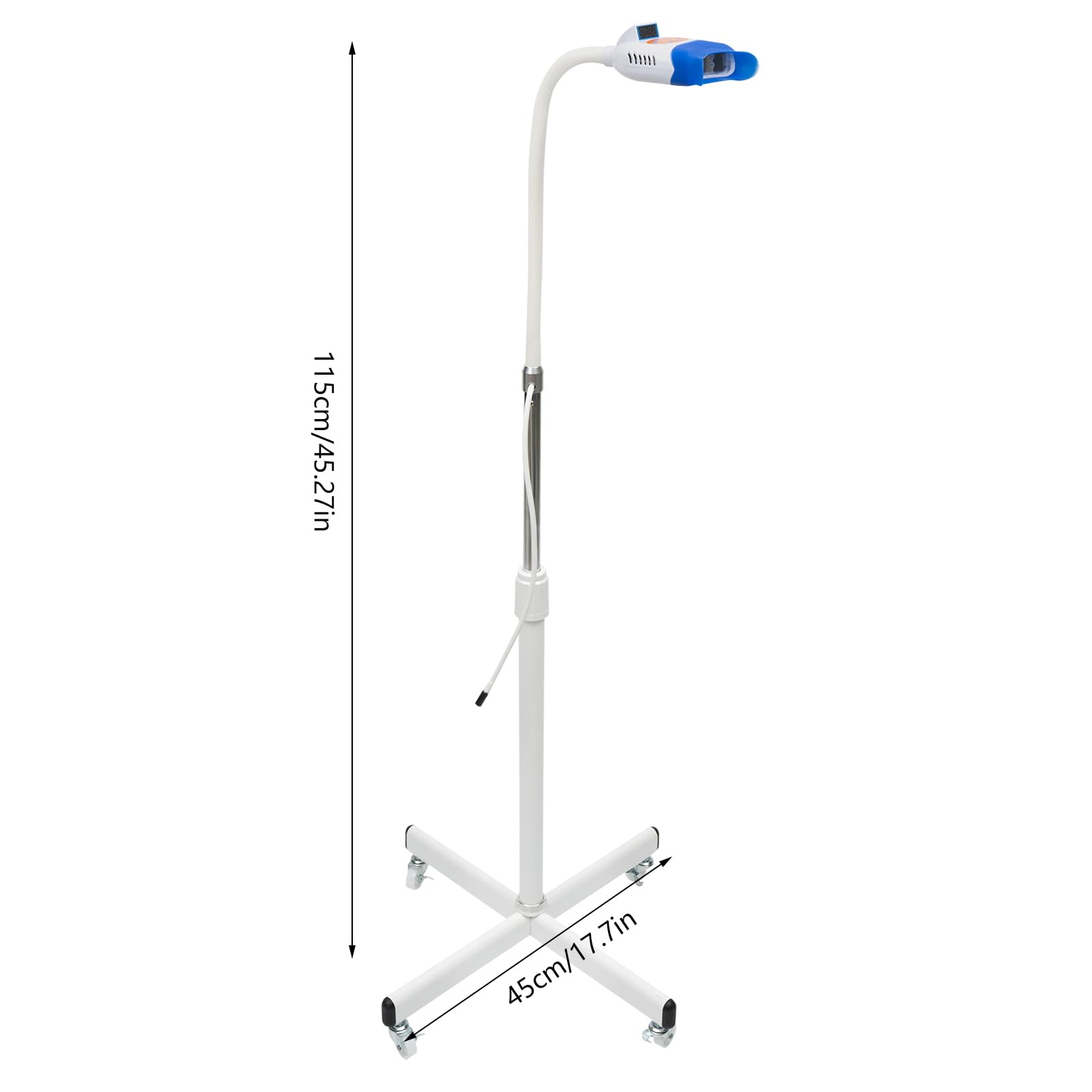 Bleaching Zähne, 36W 12V/3A Zahnbleaching Set Professionell, 6000 MW Ausgangsleistung Zahnaufhellung Licht 10 LED-Röhren