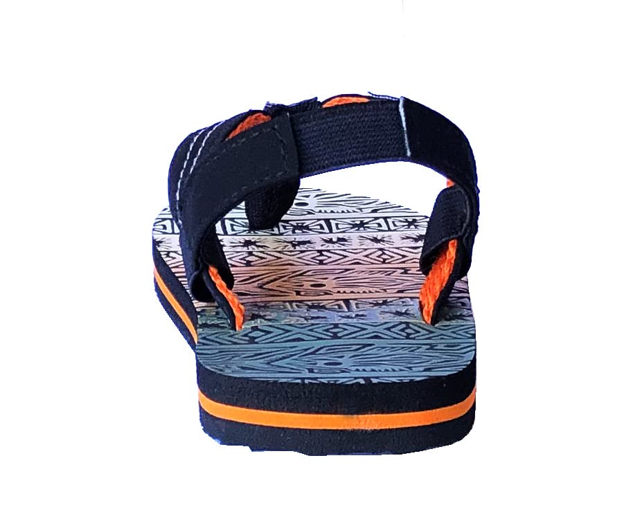 Image of REDVOLUTION New Boys' Beach Sandal TRIBAL Tattoo | Geometric Bali Flip-Flop Sandals