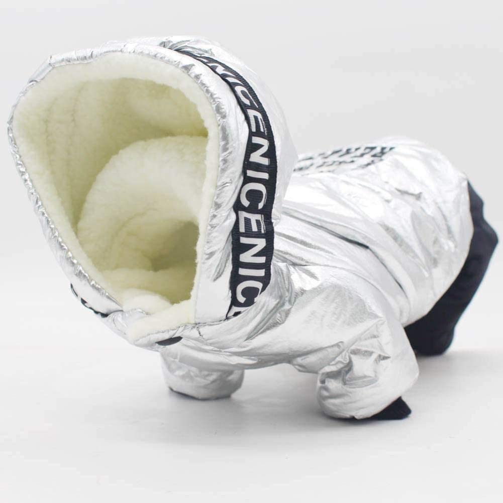 UKKO Vestiti per Cani Tuta di Cane Invernale Impermeabile E Calda con Cappuccio con Cappuccio con Cappuccio con Cappuccio per Cani Un Pezzo Piccolo Abbigliamento per Animali Domestici-Green,S