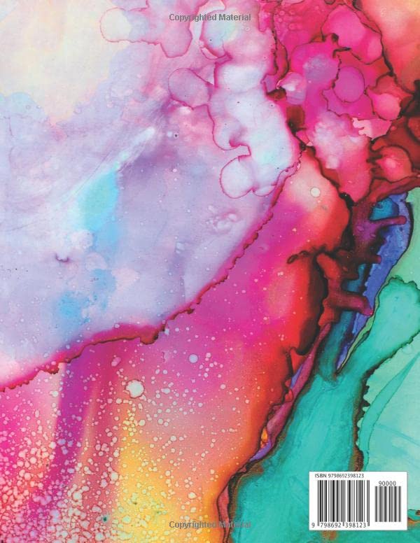 Miniatura 2 de Sketchbook Best blank white pages with paint art multicolor cover for painting, drawing, writing, sketching and doodling, wide papers 8.5 x 11, 120