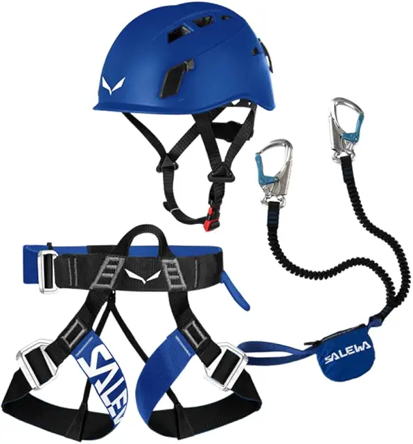 Set Completo da Ferrata Salewa Attac/Evo/Toxo 3.0 Nero - Imbracatura da Ferrata