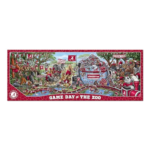 Image of YouTheFan NCAA Alabama Crimson Tide inchGame Day At The Zoo inch 500 Puzzle
