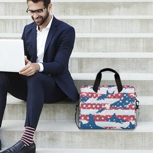 Bolso bandolera para laptop Fish America hasta 16 pulgadas miniatura 7