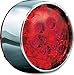 Kuryakyn 5446 Motorcycle Lighting: Bullet Style LED Rear Turn Signal Conversion Inserts, Single Circuit for 2000-19 Harley-Davidson Motorcycles, Chrome Bezels/Red Lenses, 1 Pair