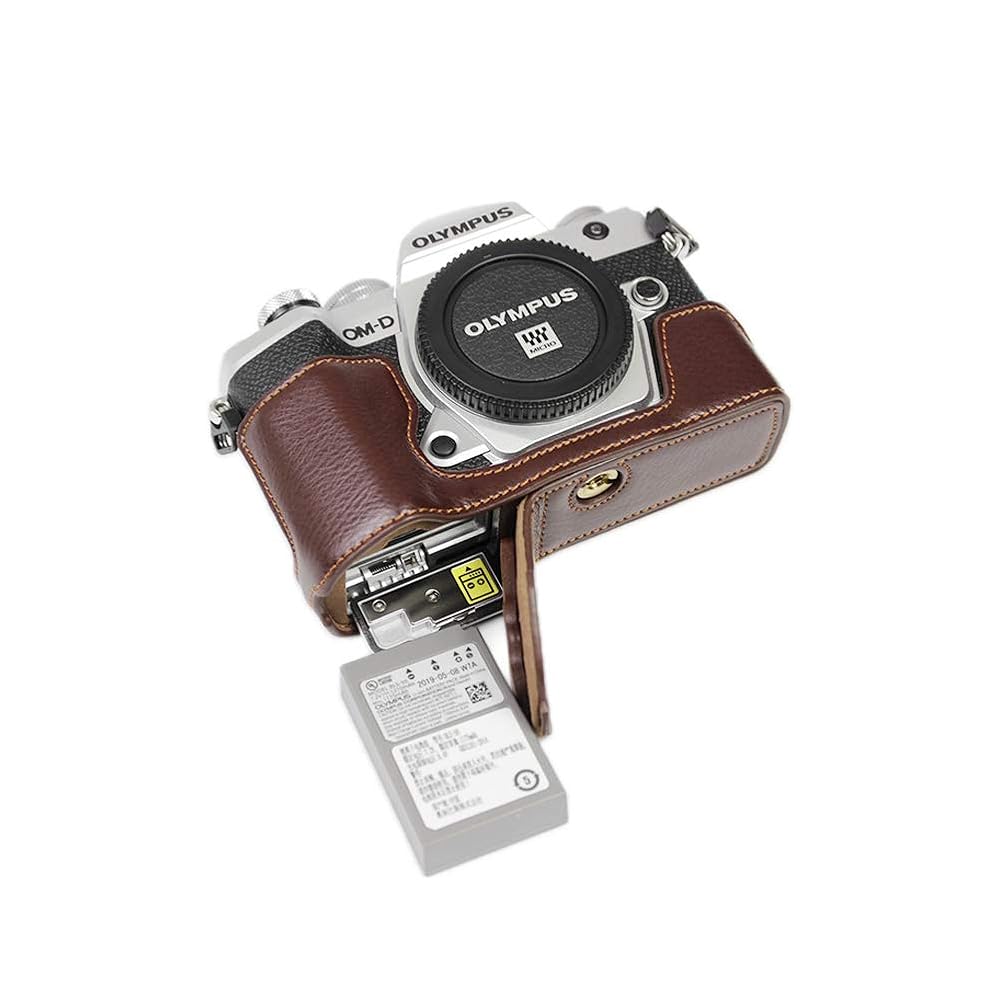 Amazon.co.jp: kinokoo OLYMPUS E-M5 Mark III 用 ケース 本革