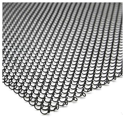 LegendFlame Fireplace Mesh Screen Curtain 23” High, Two 24" Wide Panels, Black Matte, SP62-23