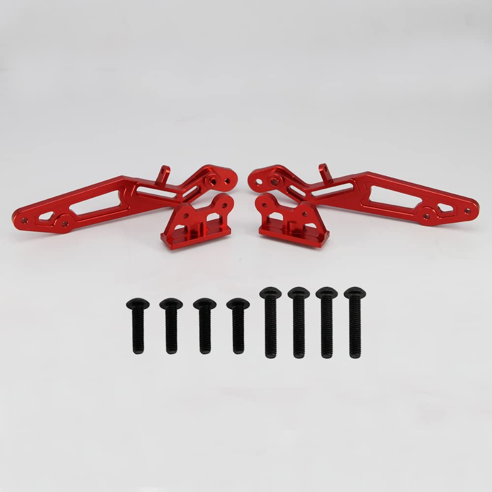RCAWD AR320347 RC Heckflügel-Befestigungsset für Arrma Notorius Outcast Kraton 6S 4WD BLX Upgrade-Teile (rot)