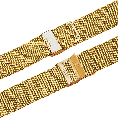 Image of ACM Watch Strap 20mm compatible with Compaq Q Watch Smartwatch | Steel Metal Adjustable Belt Chain Band