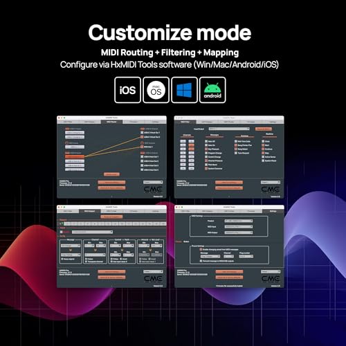Image of CME H2MIDI Pro Compact USB Host MIDI Interface | Router, Filter, Mapper, 32-Bit Processor, Dual Power Mode, Minimal Size, For Guitarists & Producer