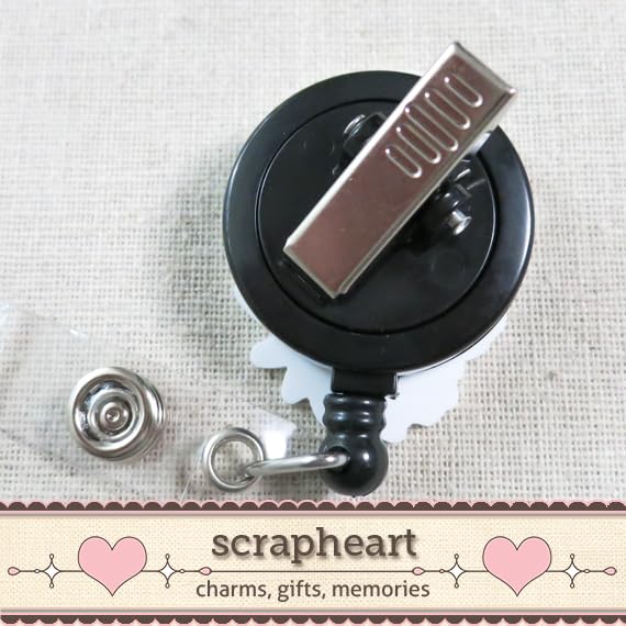 Miniatura 3 de X-Ray Tech Badge Reel, Floral Skull Badge Reel, X-Ray Skull Badge Reel, Radiology BadgeClip, Cute Sugar Skull Badge, Radiology Badge Holder