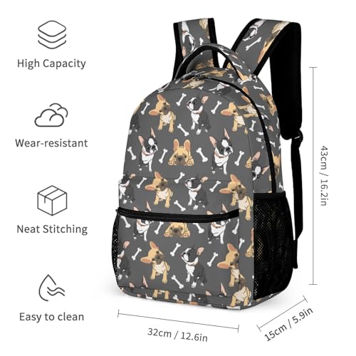 Homieblanket French Bulldog Kids Backpack