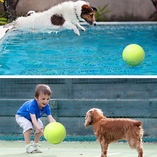 Riesiger Tennisball, 9,5' Großer Tennisball, Große Riesige Hundebälle, Großes Haustierspielzeug, Jumbo-Hundespielzubehör, Lustiger Outdoor-Sport Ball Für Mittelgroße Und Kleine Katzen, Hunde, Spaß