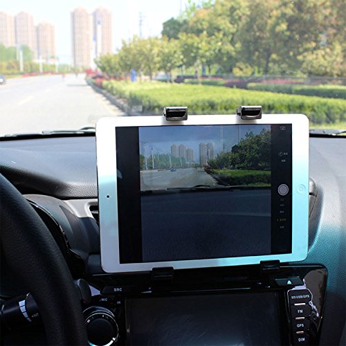 iMounTEK Suction Cup Tablet Car Mount Holder(Expanding 7-10.1 Inches for Larger Tablets/GPS/DVD Players, Including iPad/Samsung Galaxy Tabs/Asus Transformer/etc, Universal Fit) - Black