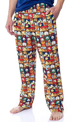 Nickelodeon Mens' Garfield Odie Comic Strip Chill Out Sleep Pajama Set3