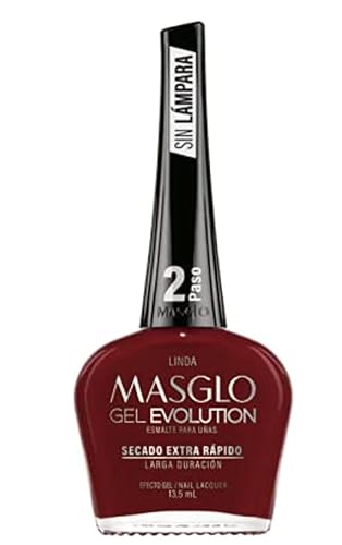 Miniatura 9 de MASGLO GEL EVOLUTION - Esmalte de uñas efecto gel, no requiere lámpara UVLed, duración hasta 12 días, 1 pieza de color (LINDA) Gel sin necesidad de