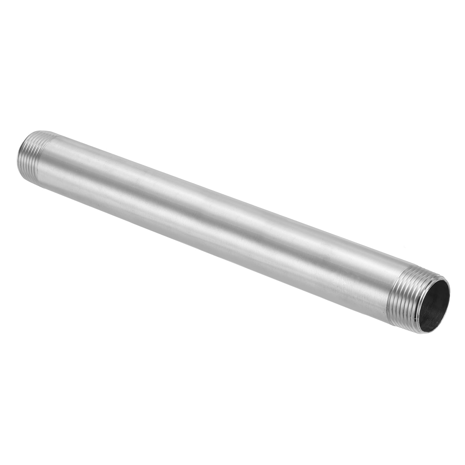 Conector de tubería de acero inoxidable G1" y longitud de 300 mm