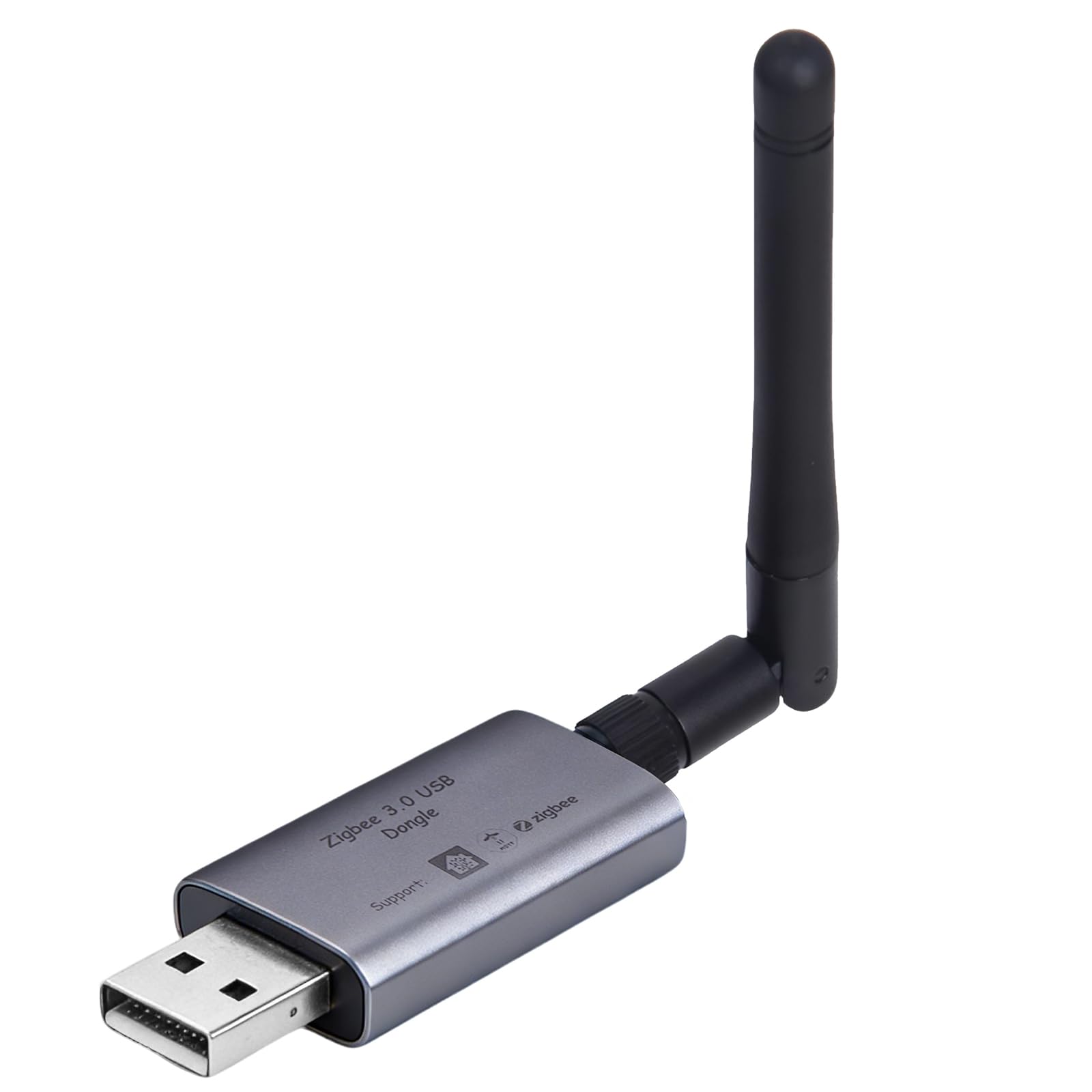 Yasorn Zigbee 3.0 USB Gateway, Adattatore Universale Per Home Assistant, Zigbee2MQTT, Con Antenna E Custodia In Alluminio