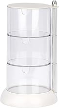 JessLab Stapelbare Lagerung, 3 Schichten Acryl Haar Accessoire Organizer Behälter Schmuck Tabletts Make-up Organizer Lagerung für Badezimmer Waschtisch Arbeitsplatte