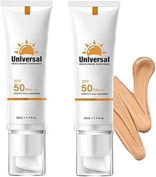 Tinted Moisturizing Sunscreen SPF50, Universal Protector Solar, Travel Size Sunscreen, Lightweight, Waterproof for Sensitive Skin, Refreshing and Does Not Harm The Skin 2