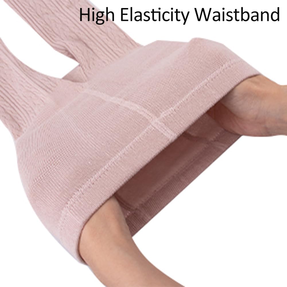 Baby Girls Cable Knit Tights Thick Cotton Toddler Footed Leggings Dance Pantyhose Dress Winter Warm Stockings for Kids - Image 3