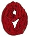 S1-6100-42 Ribbed Scarf: Red