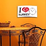 DIXTIME Digital Designer Art Turkey designerski zegar ścienny abstrakcyjny nowoczesny zegar ścienny design cichy bez tykania 3D-0412
