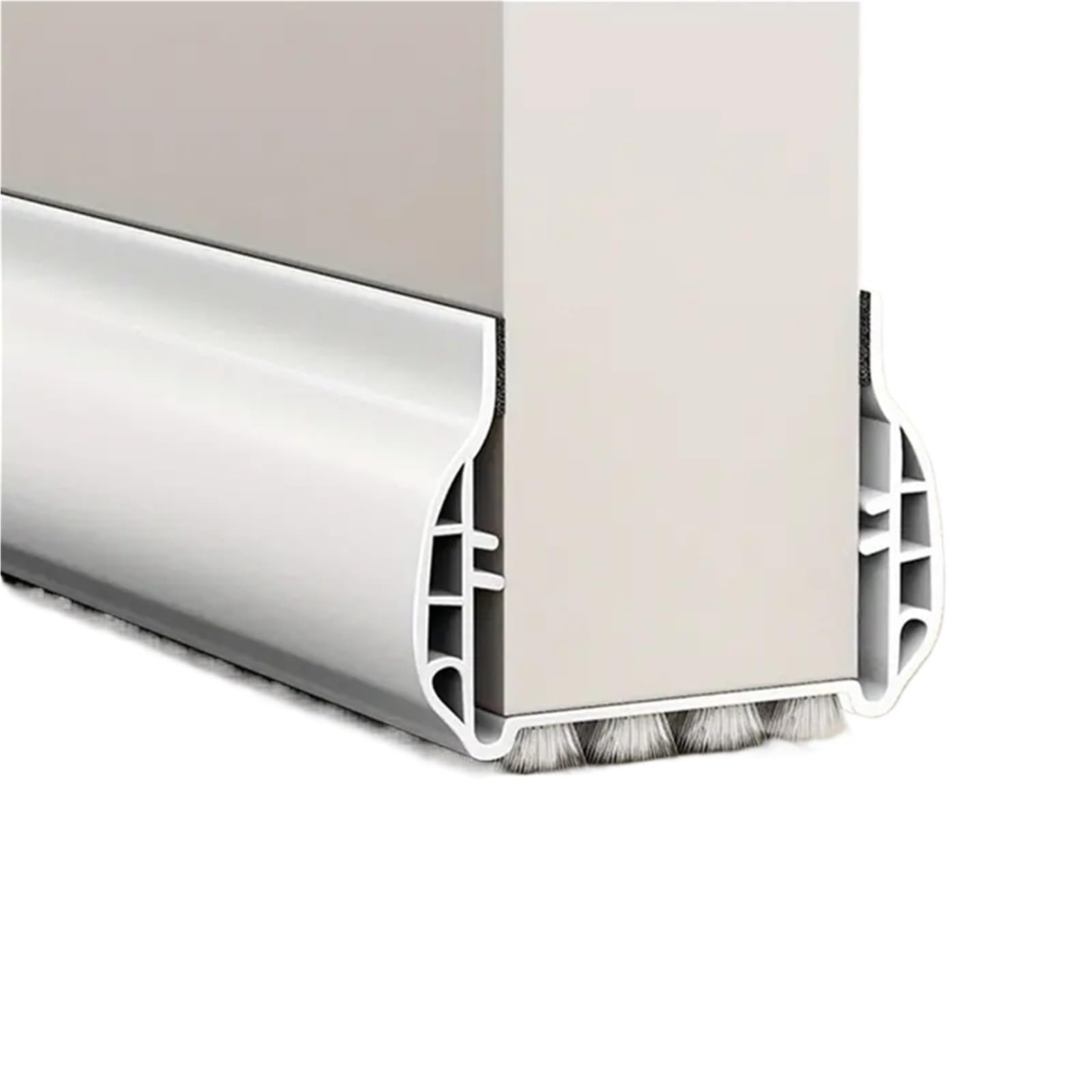 Draft Excluder For Doors Windproof Dustproof Silent Door Seal Strip With Brush Thickened PVC Door Draft Stopper Bottom Weather Strip Seal(Color 03)