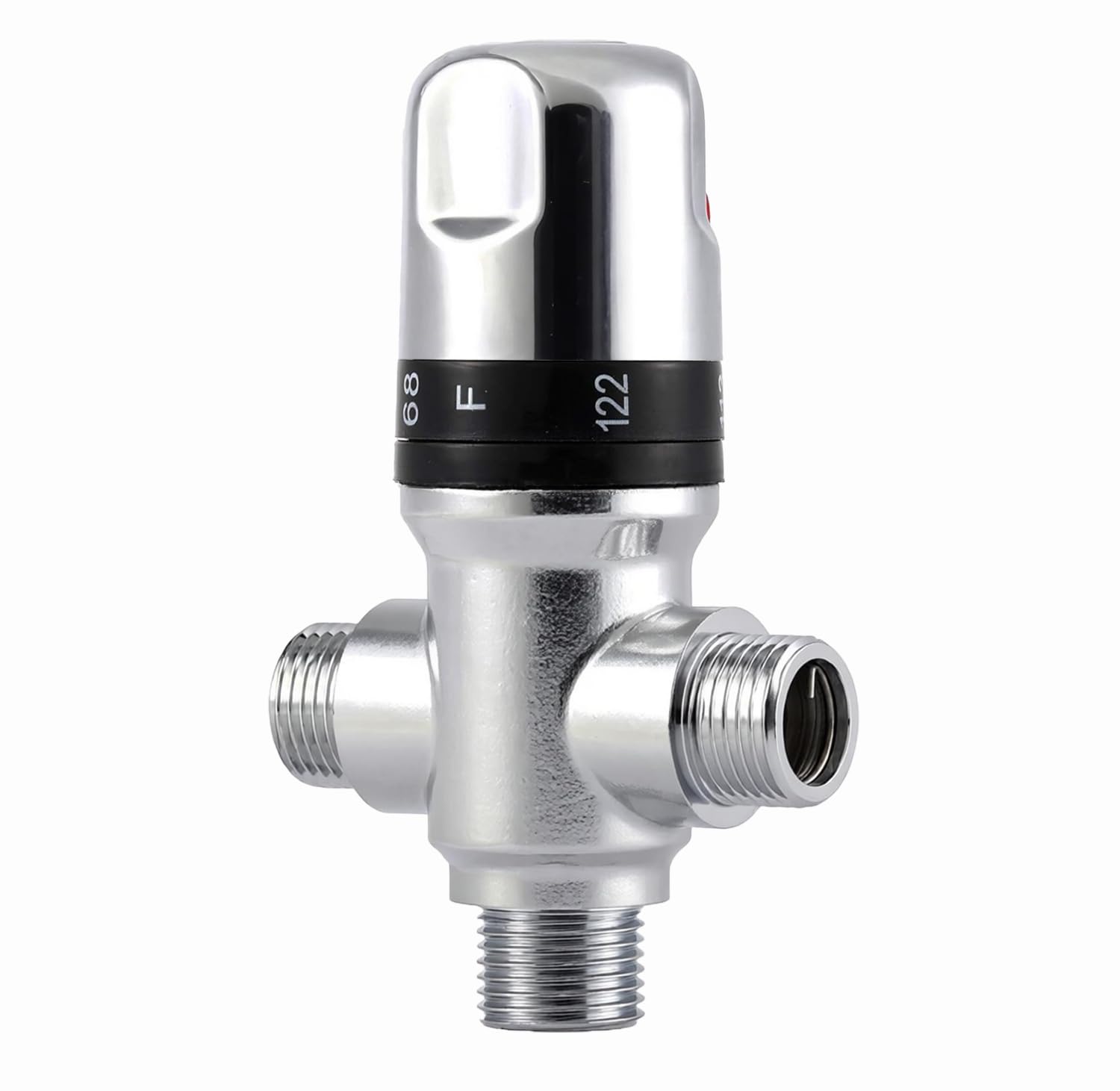 Tremax - Valvola termostatica per sistema doccia, controllo della temperatura dell'acqua, 1/2 NPT, scala Fahrenheit, in ottone massiccio