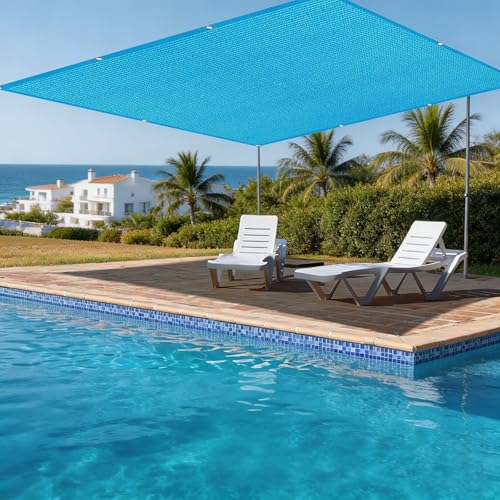 Voile d'ombrage rectangulaire résistant protection UV 570 x 600