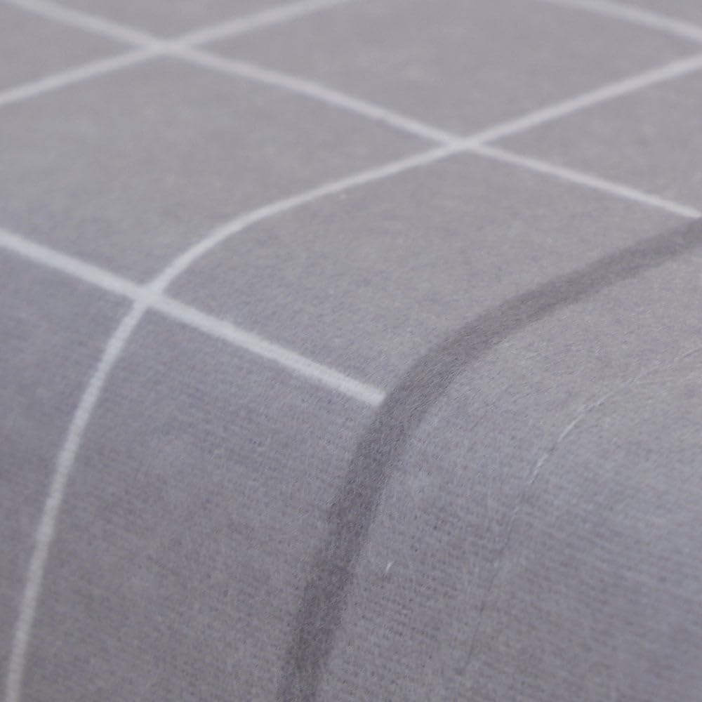 10XDIEZ Sábanas Franela Square Gris - Cama de 180cm