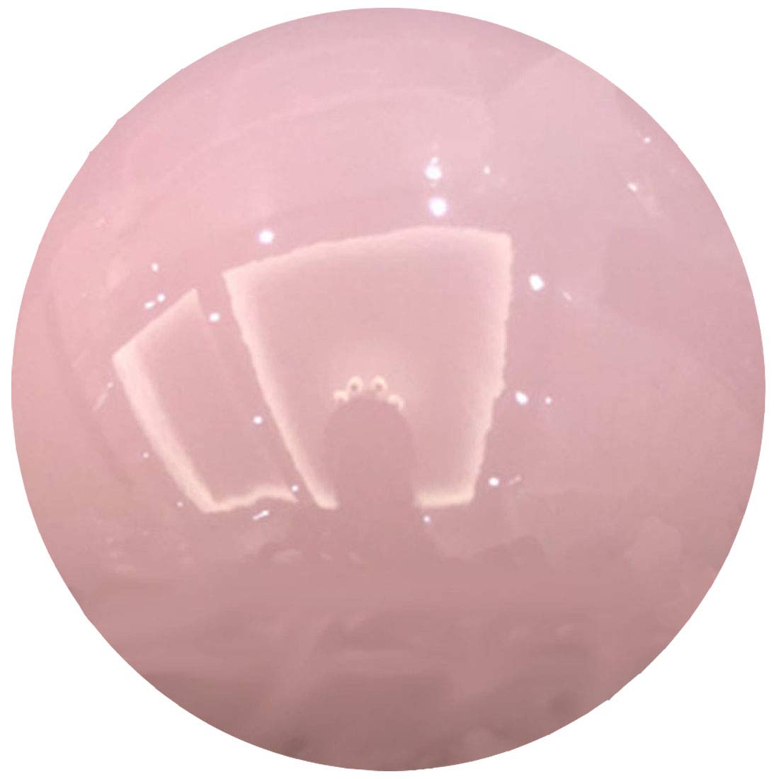 HomDSim 30 cm/12 inch Diameter Gazing Globe Mirror Ball,Pink Stainless Steel Polished Reflective Smooth Garden Sphere,Colorful and Shiny Addition to Any Garden or Home