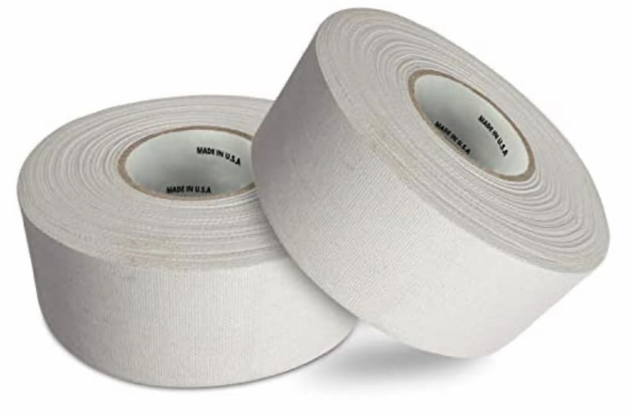 Hockey Stick Tape, 1.5 inches Wide, 2 - Pack, Ice Hockey Cloth Tape, Strong Adhesive, Easy Tearing Made in USA