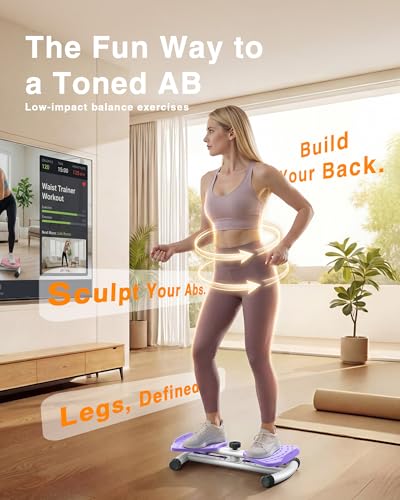 SolidFit Waist Twister Exercise Board w/ 326-Lb Weight Capacity and Non-Slip Surface (Purple or Light Pink) 19 + 50% Off Code 4MH2VYFD - image 2