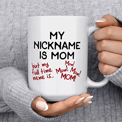 Taza de cerámica Loftipop My Nickname is Mom 15oz miniatura 2
