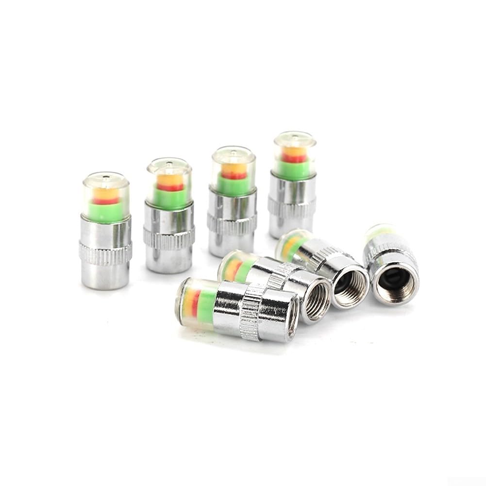 Lot de 8 valves de capteur de pression des pneus pour surveillance de sécurité de voiture et moto