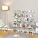 SONGMICS 16-Cube Shelves Organizer, Modular Bookcase, DIY Closet Cabinet Shelf White ULPI44W