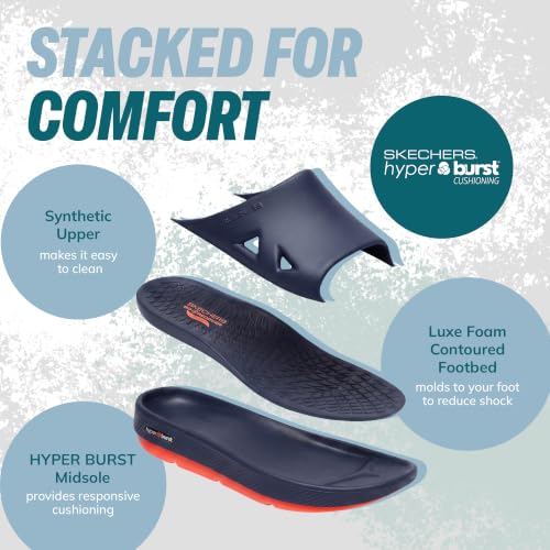 Image of Skechers Men's Go Recover Refresh Sandal | Hyper Burst Cushioning, Luxe Foam, Arch Fit Contoured Footbed, Dual-Density Outsole, Machine Washable