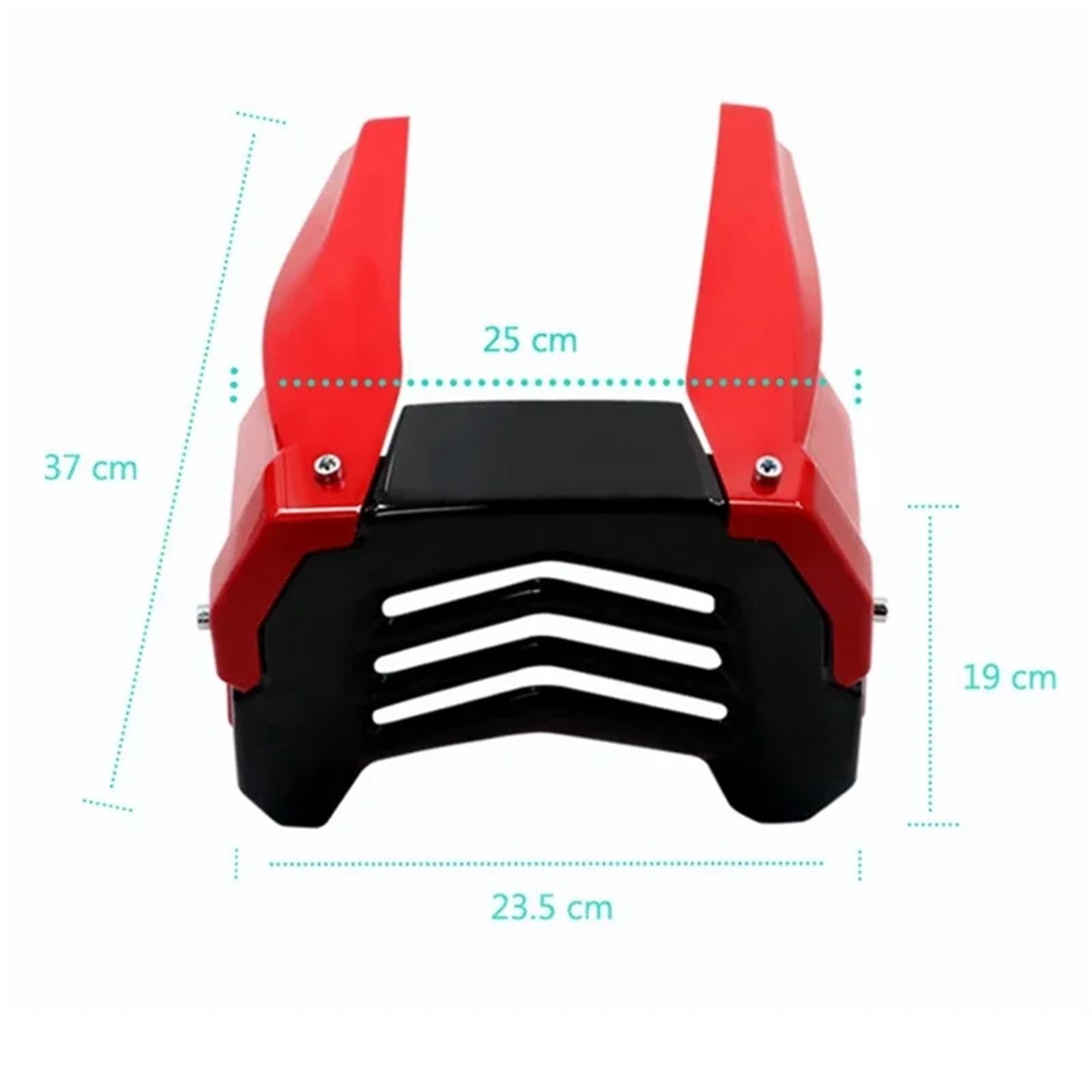 Alas para Moto Protector de Motor de Motocicleta, Cubierta Protectora bajo carenado, Compatible con Honda MSX125 Deflector Aire(Black)