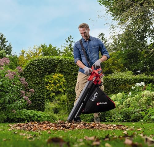 Einhell 3433647 Cordless 300 CFM 3-in-1 Leaf Blower/Vacuum/Mulcher Brushless Motor 18V VENTURRO 18/210 Li BL Solo PXC (18V, Collection Bag 45 L, Blow Function <210 km/h, Without Battery and Charger) by Einhell - Image 2