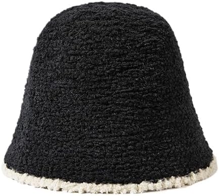 Plush Basin hat Women's Autumn and Winter Versatile Fashion Knitted Bucket hat