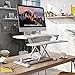 VERSADESK® PowerPro 36” x 24” Standing Desk Converter | 36 Inch Electric Height Adjustable Sit to Stand Desk Riser w/Keyboard Tray & USB Hub - Ergonomic Workstation for Home & Office, White