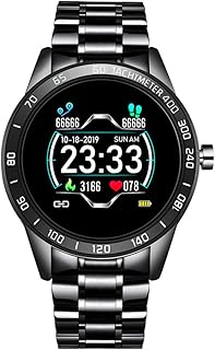 Smart Watch with Answer/Make Calls,HD Touch Screen Fitness Tracker with Heart Rate Sleep Monitor 20 Sports Modes IP68 Waterproof Pedometer,Bluetooth Men's Smart Watches for Android iOS,Black