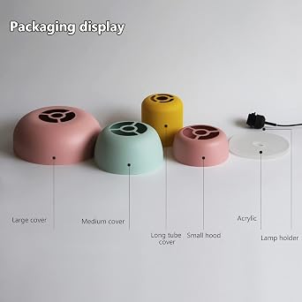 Modern Mini Pendant Lighting Macaron Color Iron Chandelier Creative Round Metal Pendant Lamp for Kitchen Island Living Room Dining Room Children Room (B-Medium (Pink+Green))