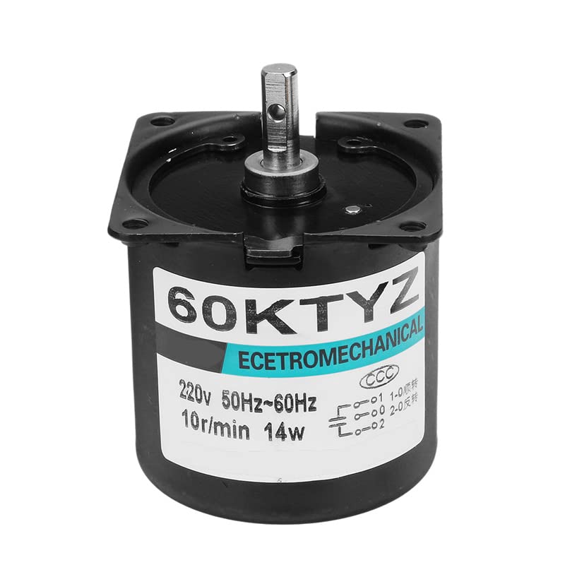 Davitu DC Motor - Machifit 60KTYZ 220V 2.5/5/10/15/20/30/50/60/80/110rpm Permanent Magnetic Electric Synchronous Motor 14W Permanent Magnet Motor - (Speed(RPM): 60rpm)