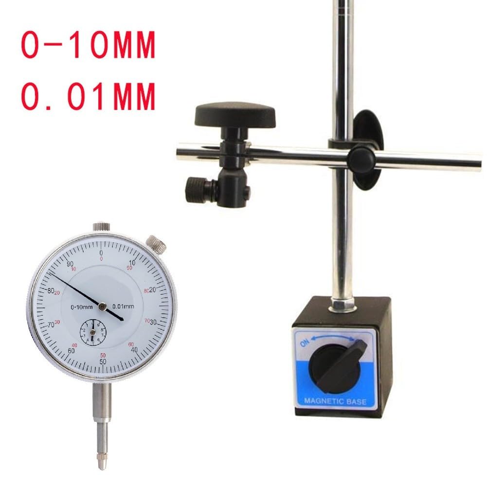 Cyfrowy do wskaźnika DIAL z magnetycznym rowkiem V 60 kg do powierzchni cylindrycznych 0-10 mm zakres 0,01 mm dokładność 1 zestaw