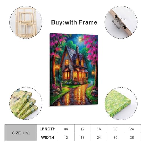 Tableau Impression Sur Toile Paysage Murale TDSNKAVHB Décoration Chambre 24x36inch